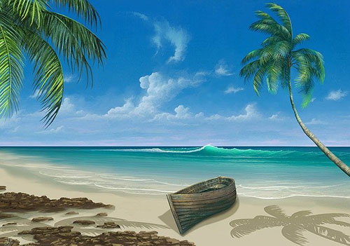 décor à thème tropicale toile de fond